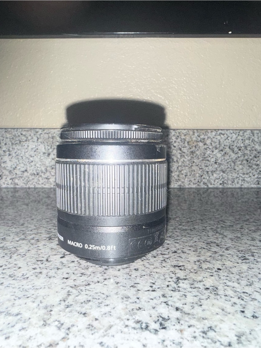 Black Macro Camera Lens - 0.25m/0.8ft